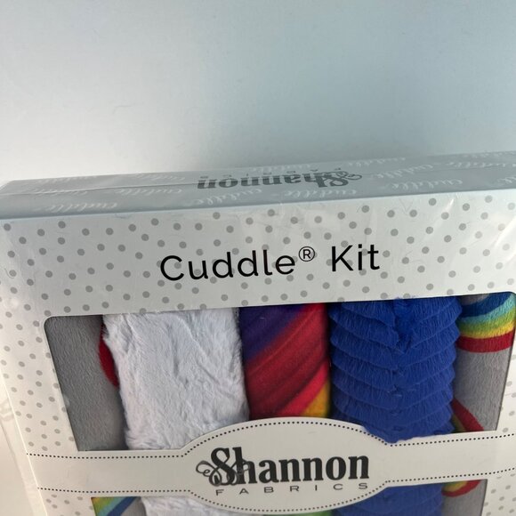 Shannon Fabrics Cuddle Kit Color Pop Finished Quilt 38” x 58” CKFAB 5 Minky NIB - Picture 3 of 14